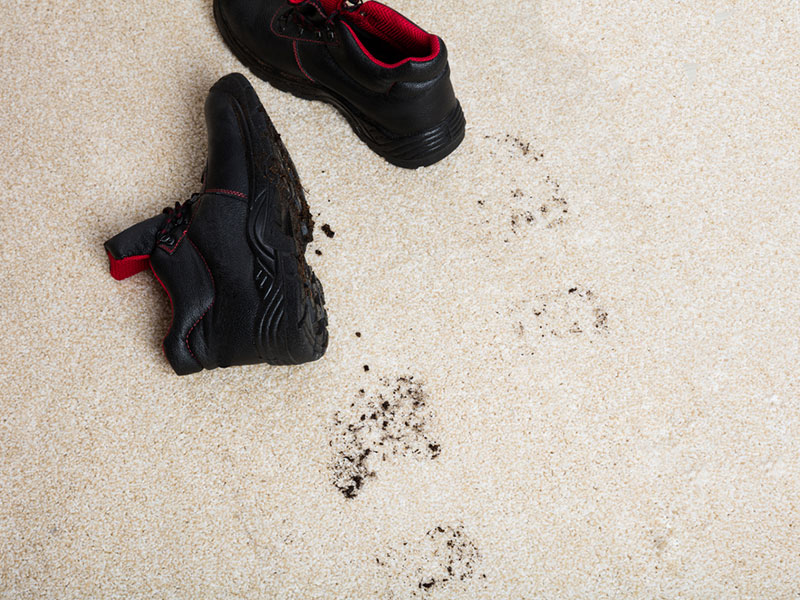 برای افزایش عمر فرش  با کفش راه رفتن روی فرش ممنوع!